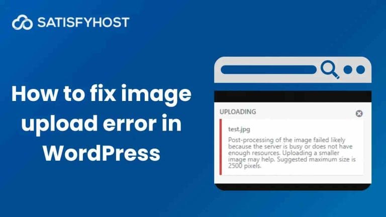 How To Fix Wordpress Image Upload Error