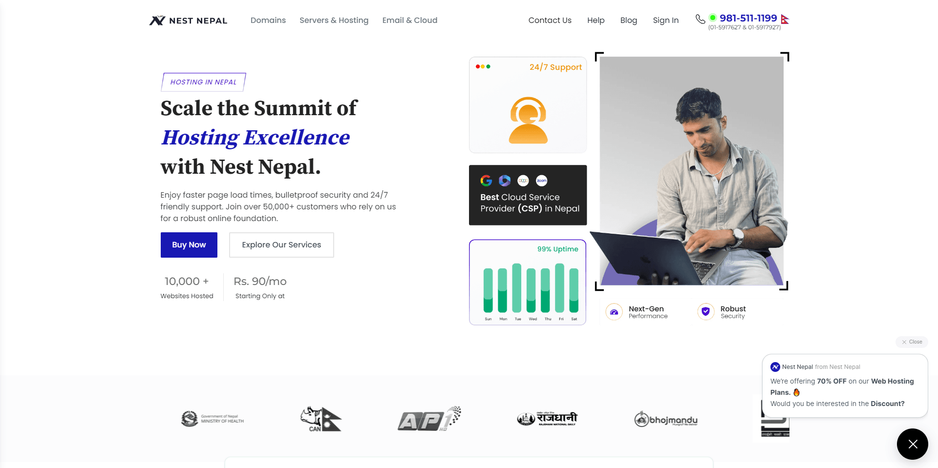 Top 10 Best Web Hosting Company in Nepal 2026