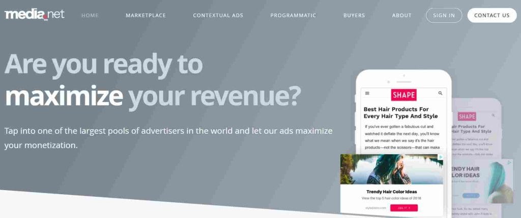 Media.net Highest Paying Ad Networks for Bloggers