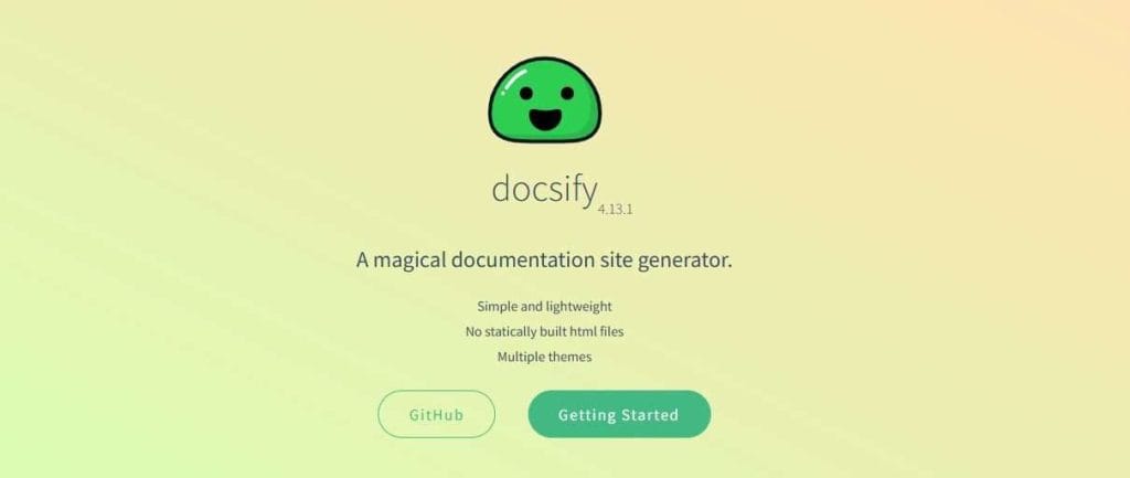 Docsify Software Documentation Tools Open Source