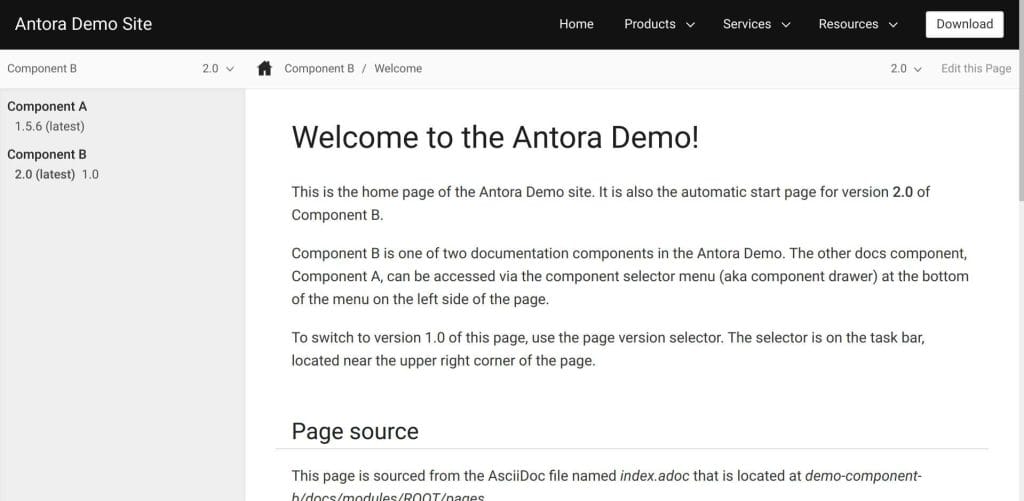 AsciiDoc + Antora Software Documentation Tools Open Source