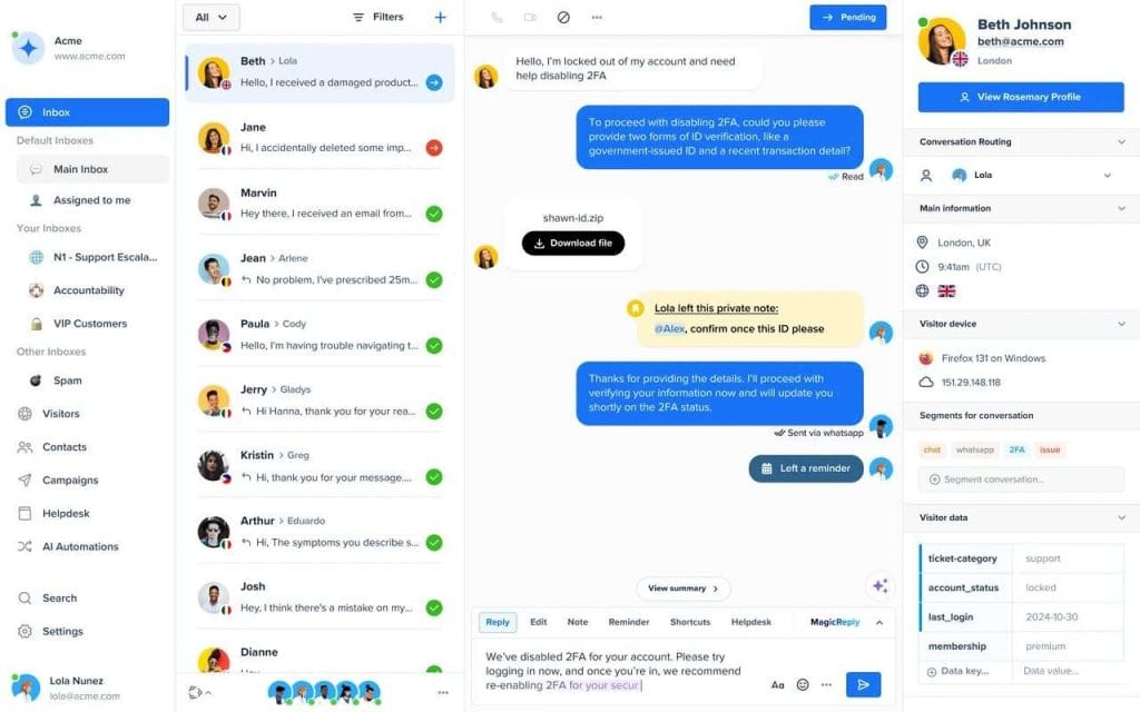 Crisp Tidio Alternatives and Competitors