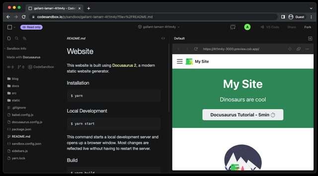 Docusaurus Software Documentation Tools Open Source